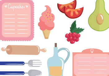 Free Recipe Cards Vectors - Free vector #392627